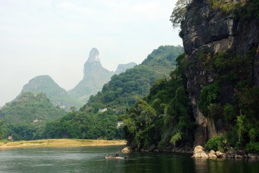 Yangshuo Li River Valley Fisherman China Boat